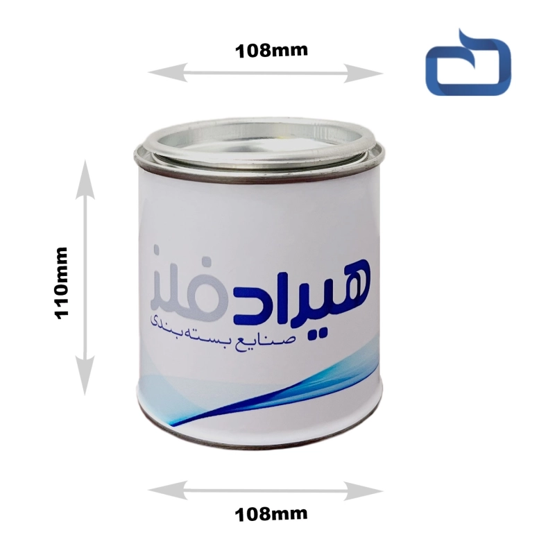 قوطی یک کیلویی سایز 108 حلقه دار