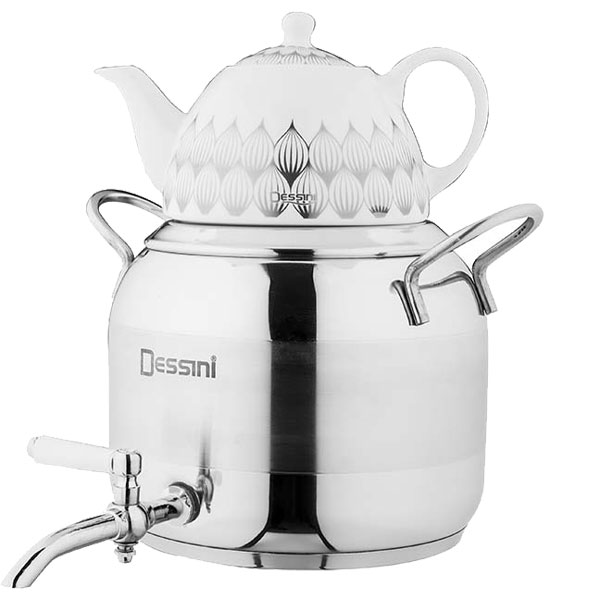 کتری و قوری دسینی شیردار مدل ناپولی 4/5 لیتری