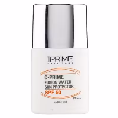 فلوئید ضد آفتاب بی‌رنگ پرایم SPF50 مدل C-Prime Fusion Water مناسب انواع پوست، حجم 40 میلی‌لیتر