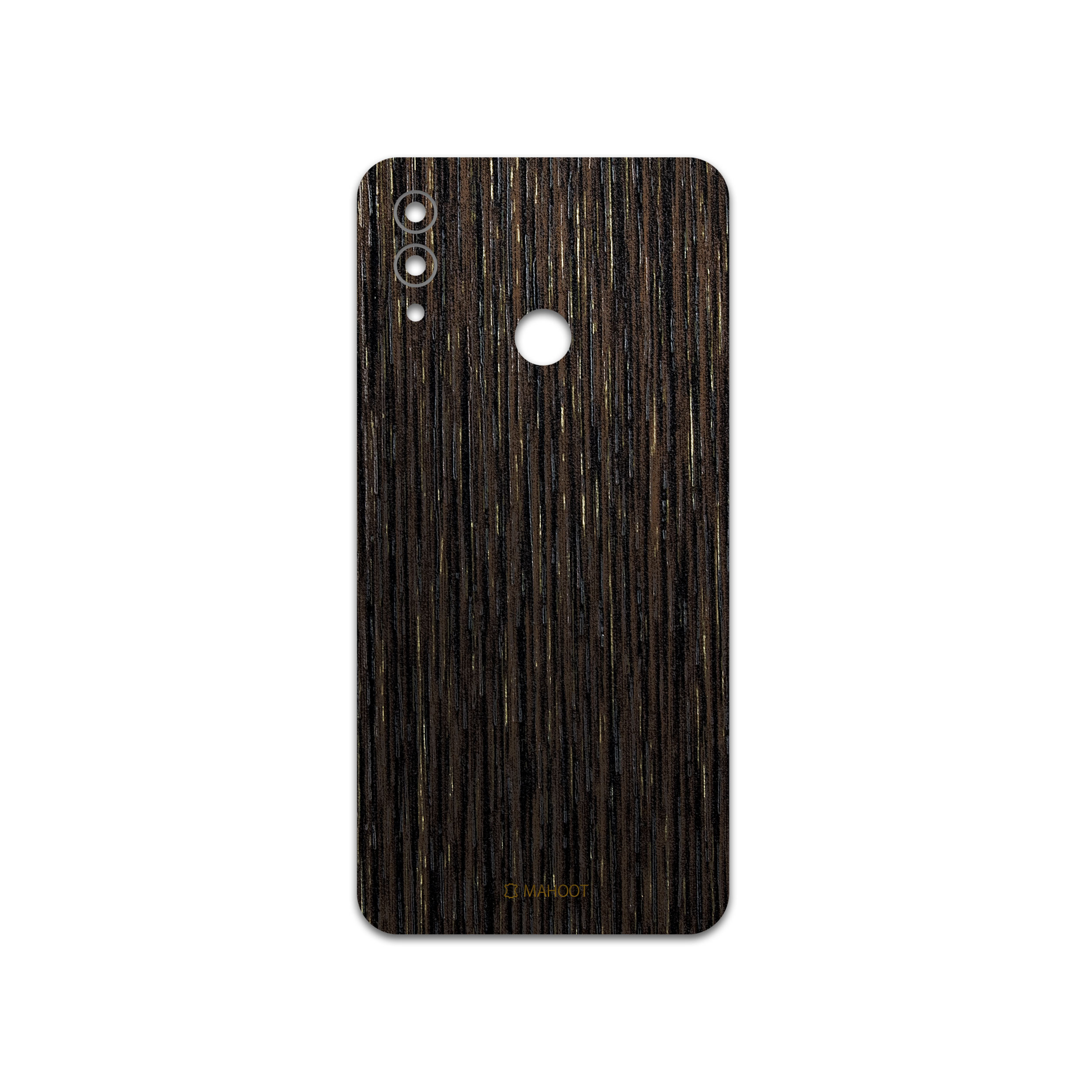 برچسب پوششی ماهوت مدل Dark-Gold-Stripes-Wood مناسب برای گوشی موبایل آنر 10 Lite