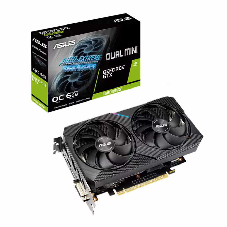 کارت گرافیک ایسوس DUAL GTX1660S O6G MINI