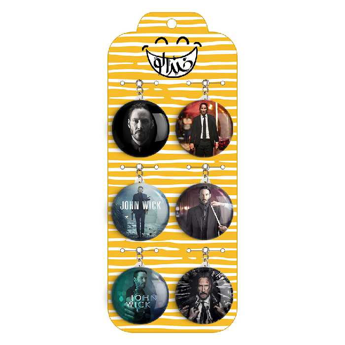 جاکلیدی خندالو طرح جان ویک کد 167A مجموعه 6 عددی