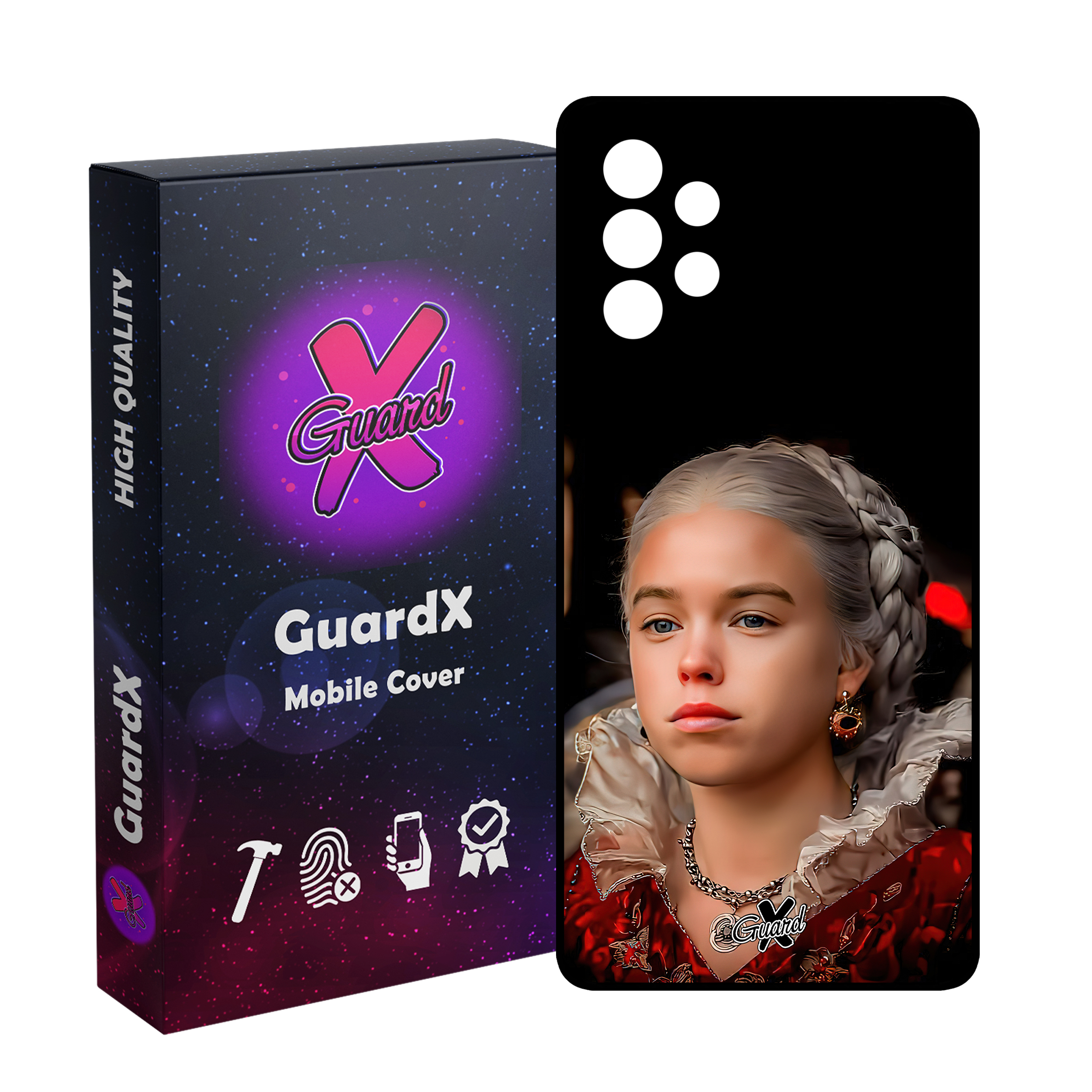 کاور گارد ایکس طرح خاندان اژدها مدل Glass10493 مناسب برای گوشی موبایل سامسونگ Galaxy A73