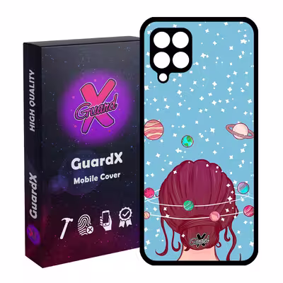 کاور گارد ایکس طرح Girl مدل Glass10211 مناسب برای گوشی موبایل سامسونگ Galaxy A12
