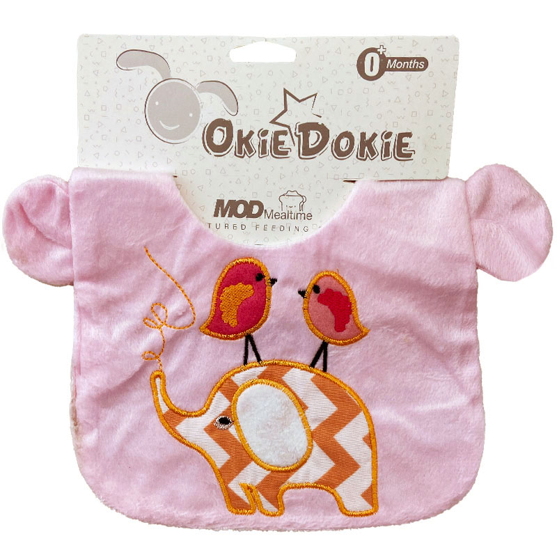 پیش بند گوش دار مخمل فیل و گنجشک OkieDokie