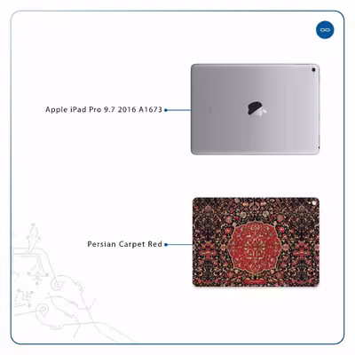 برچسب پوششی ماهوت مدل Iran-Carpet6 مناسب برای تبلت اپل iPad Pro 9.7 2016 A1673