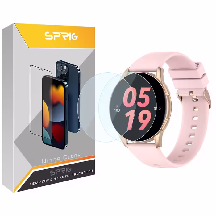 محافظ صفحه نمایش شیشه ای اسپریگ مدل SPG مناسب برای ساعت هوشمند شیائومی Kieslect L11 بسته دو عددی