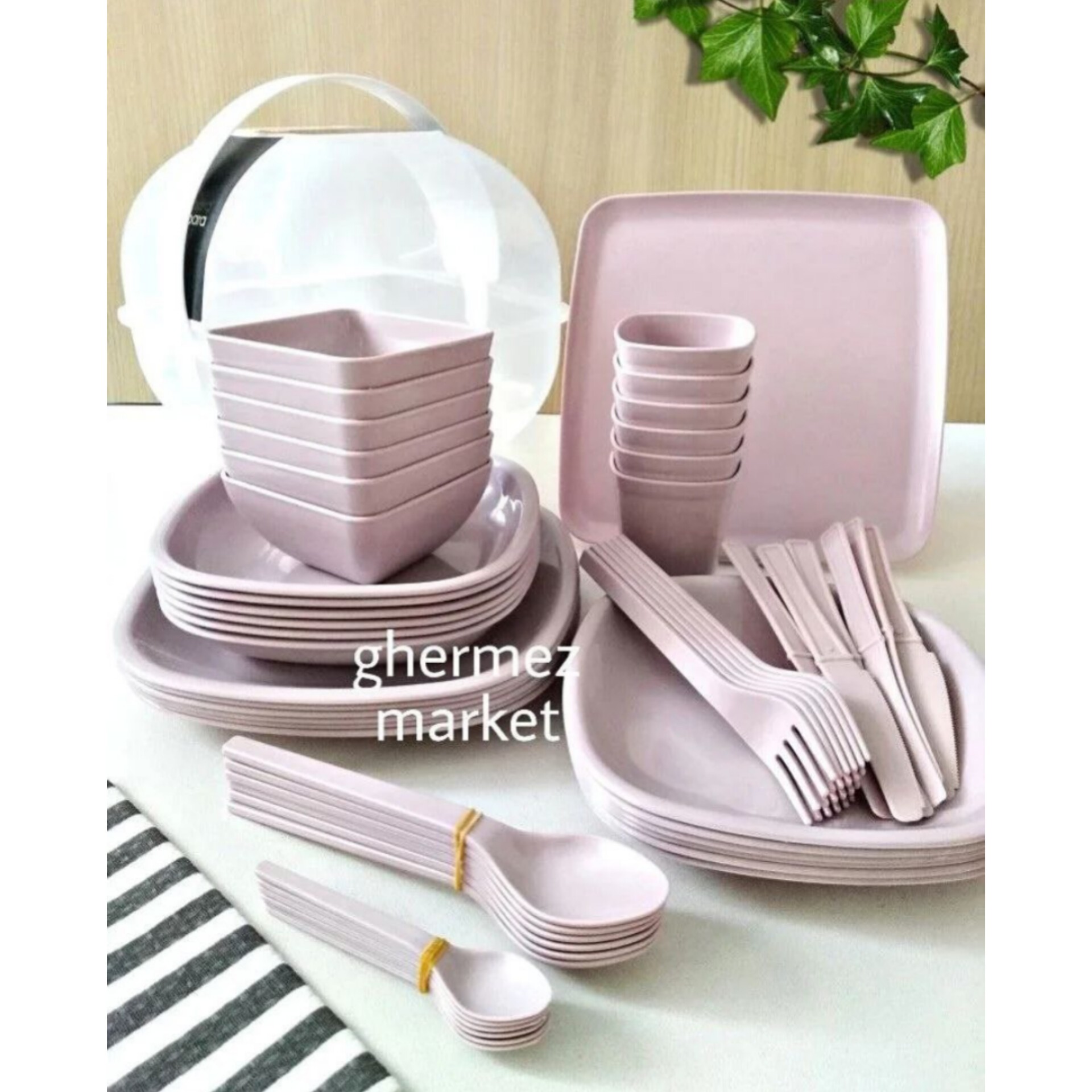 سرویس ظروف مسافرتی و پیکنیک کالباسی ،  58 پارچه 