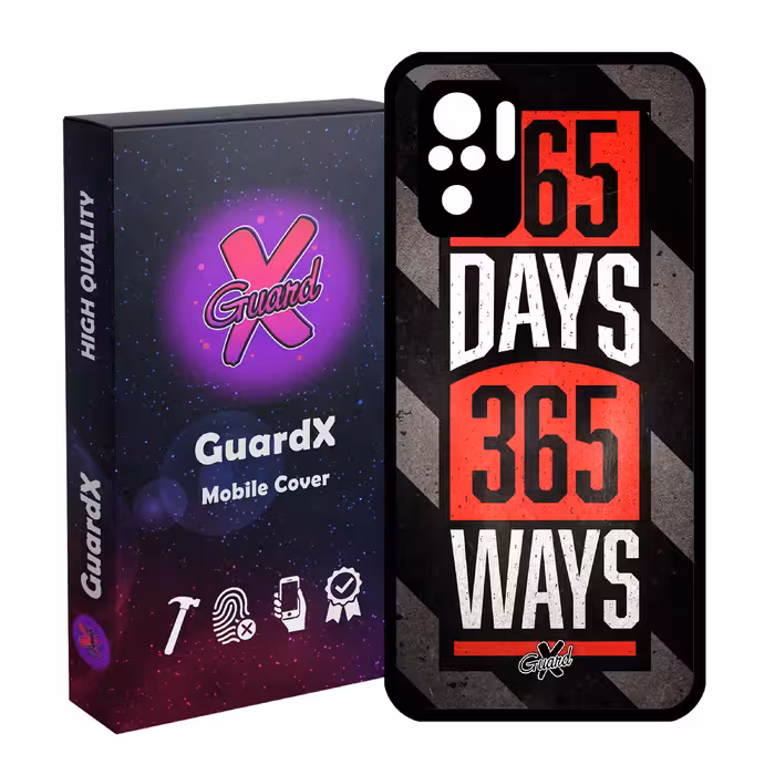 کاور گارد ایکس طرح Text مدل Glass10156 مناسب برای گوشی موبایل شیائومی Redmi Note 10 4G / Note 10S