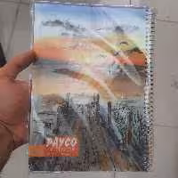 دفتر 100برگ جلد طلقی پایکو درجه 1
