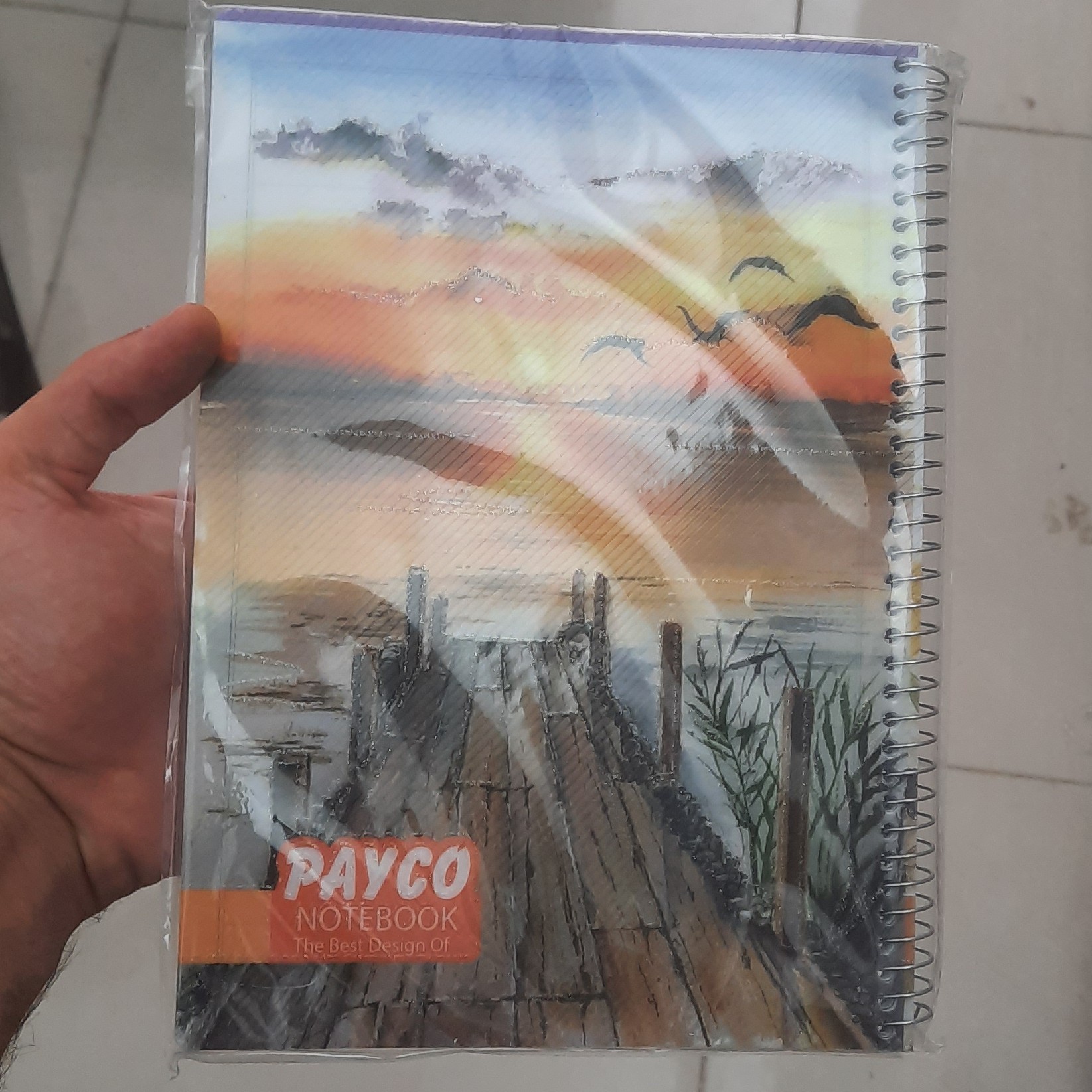 دفتر 100برگ جلد طلقی پایکو درجه 1