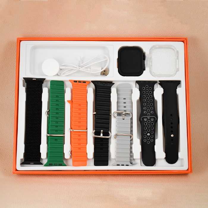 ساعت هوشمندهفت بند با گارد نقره ای