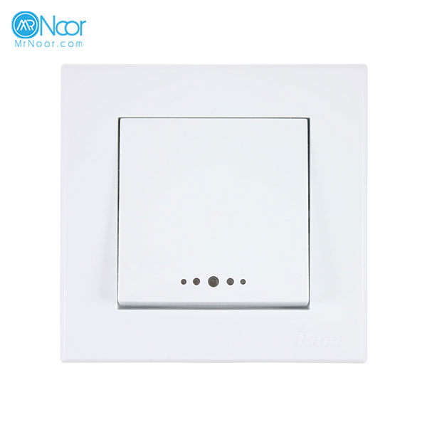کلید تک پل توکار پارت الکتریک مدل تابش 5165 - مستر نور