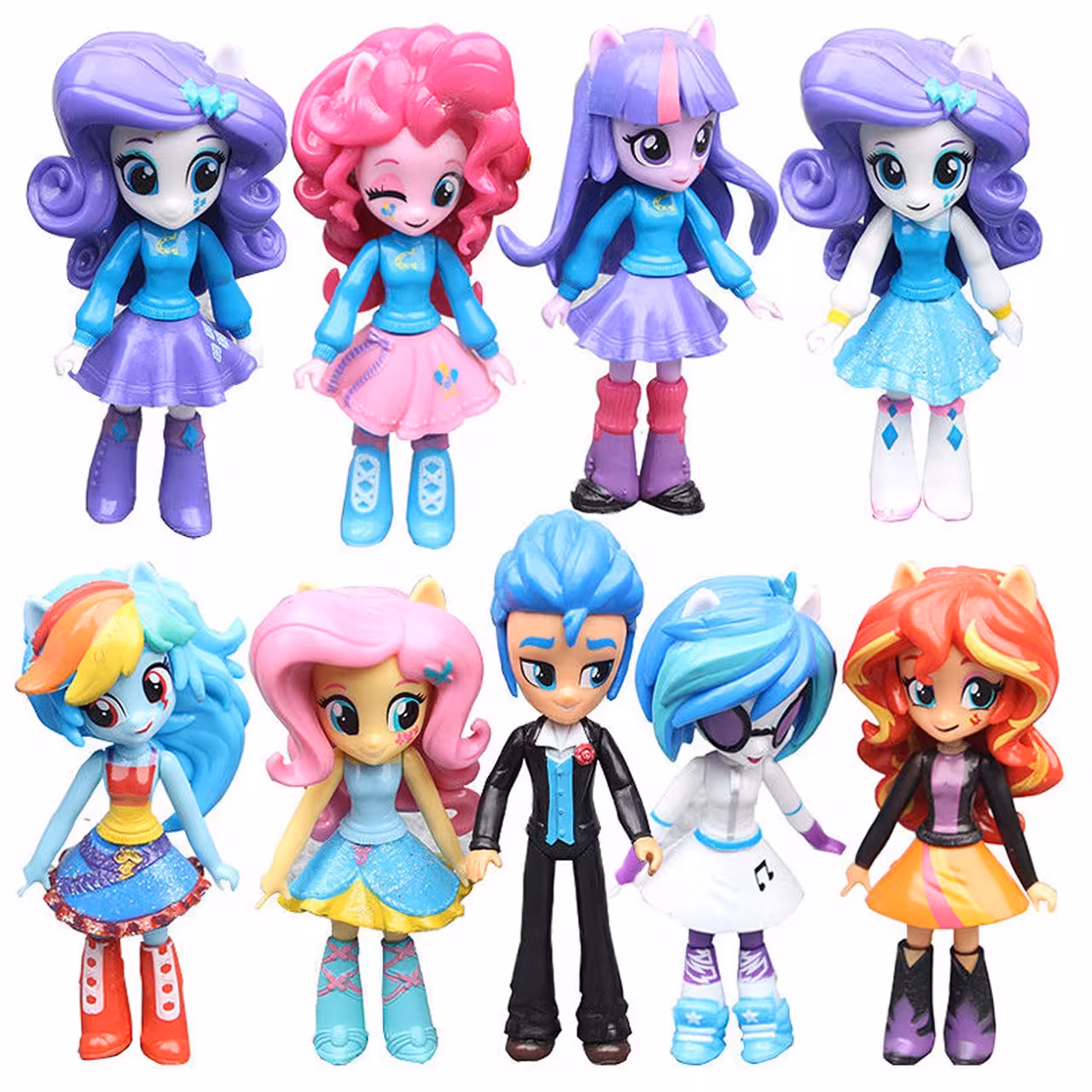 مجموعه فیگور پونی مدل Equestria Girls بسته 9 عددی