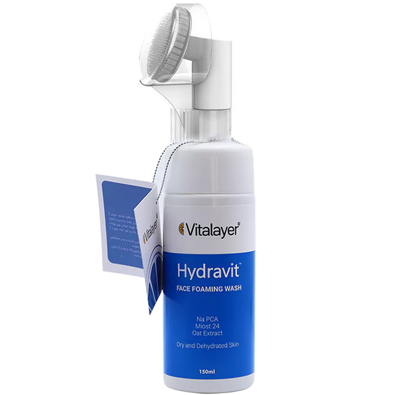 فوم شستشوی صورت پوست خشک ویتالیر | مدل هیدراویت | 150ml