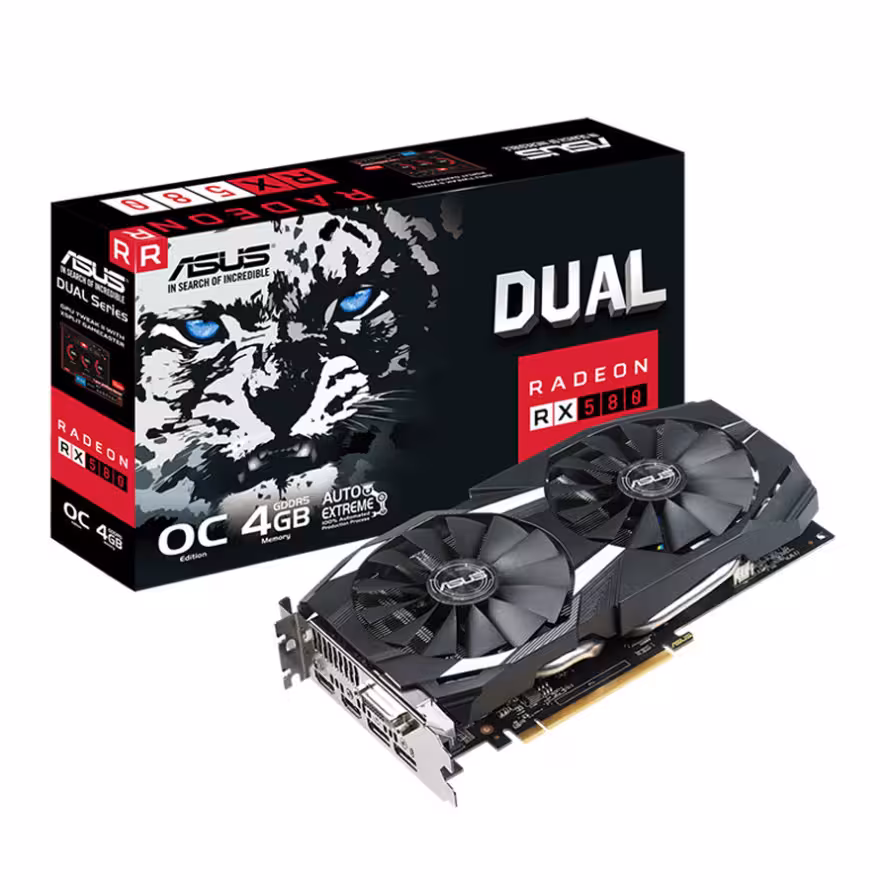 کارت گرافیک ایسوس DUAL RX580 O4G