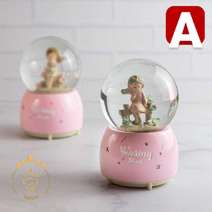 گوی موزیکال پمپی طرح دختر | کد A12