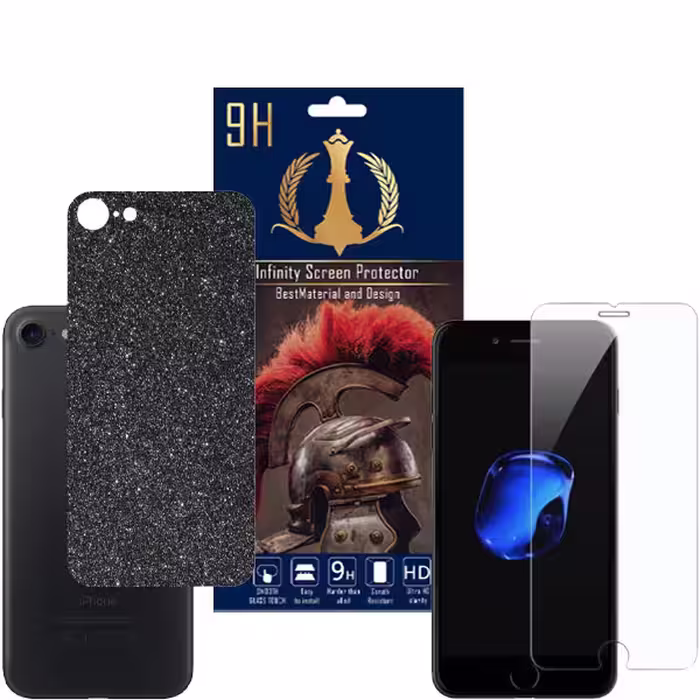 برچسب پوششی اینفینیتی مدل PR MAX مناسب برای گوشی موبایل اپل iPhone SE 2022 به همراه محافظ صفحه نمایش