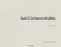 خرید و دانلود نسخه کامل کتاب Rapid GUI Development with QtRuby