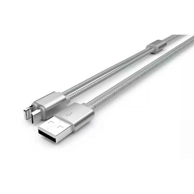 کابل شارژ دوکاره الدینیو Ldnio Micro USB &amp; Lightning Cable LC86