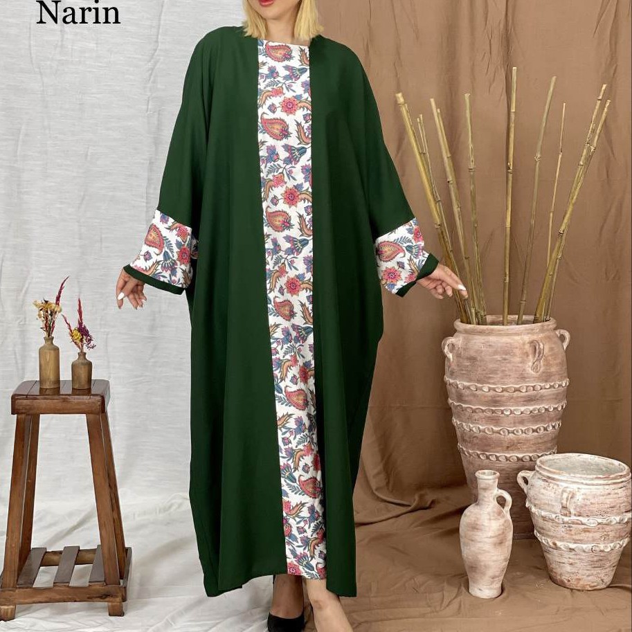 مانتو عبایی کرپ اسکاجی