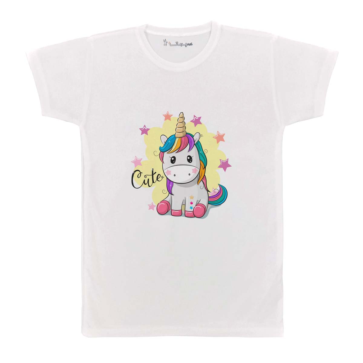 تی شرت بچگانه پرمانه طرح Unicorn کد pmt.3123
