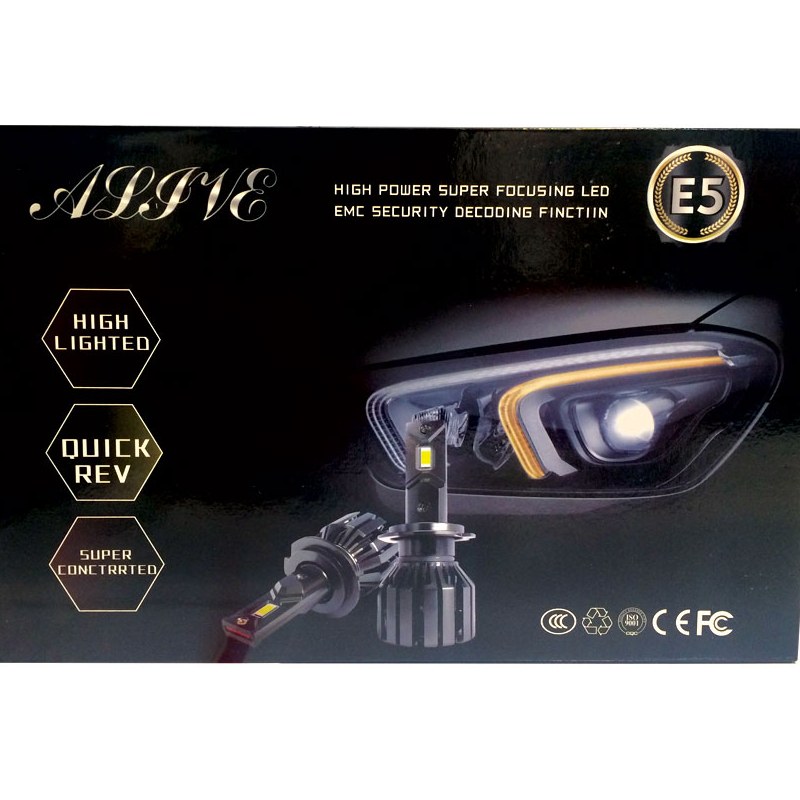 لامپ هدلایت خودرو پایه 9005 الایو Alive E5