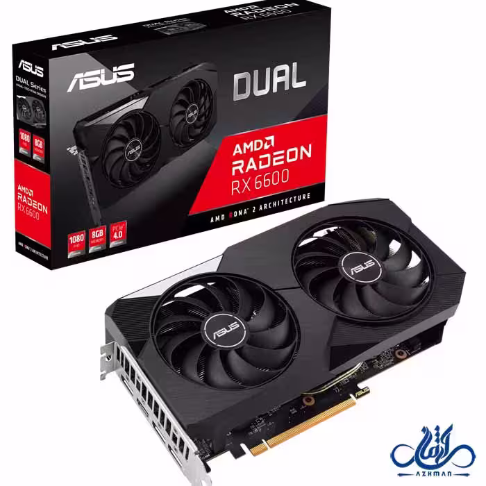 کارت گرافیک ایسوس Dual Radeon RX 6600 XT OC Edition
