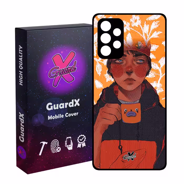 کاور گارد ایکس طرح Girl مدل Glass10319 مناسب برای گوشی موبایل سامسونگ Galaxy A52