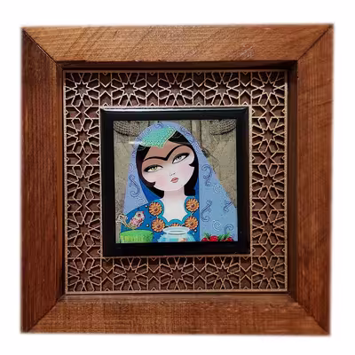 تابلو مدل خاتون تنها کد san925