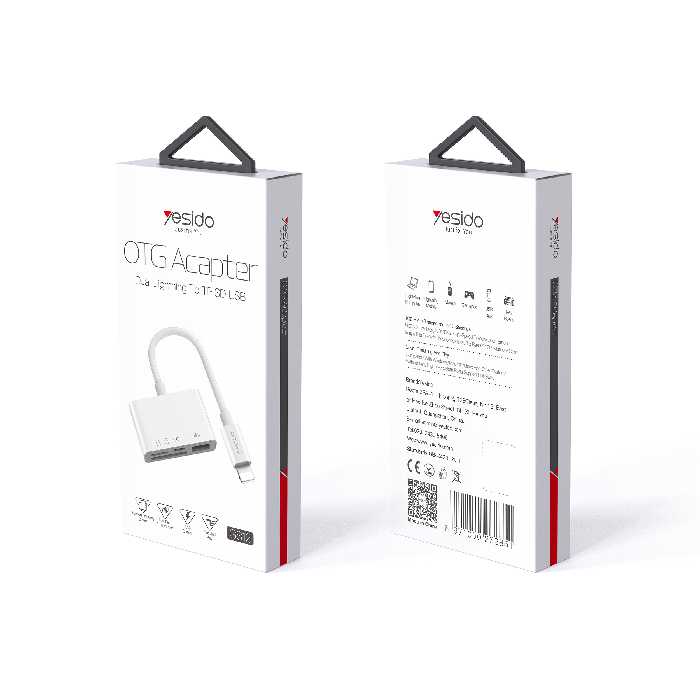 مبدل لایتنینگ به فلش مموری و مموری کارت یسیدو مدل GS12