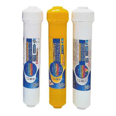 فیلتر دستگاه تصفیه آب رسا نور بابایی مدل پست کربن و مینرال و قلیایی بسته 3 عددی