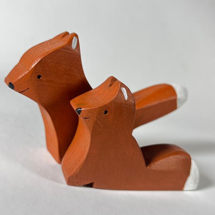  روباه دو تکه چوبی