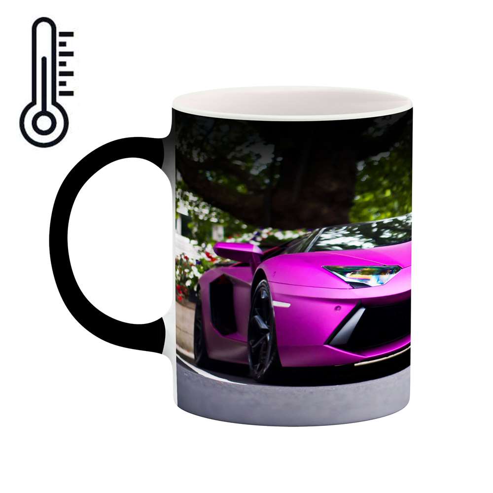 ماگ حرارتی کاکتی طرح ماشین مدل mgh16061