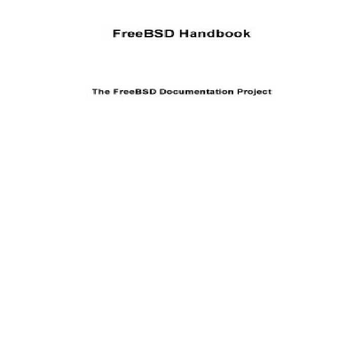 خرید و دانلود نسخه کامل کتاب FreeBSD Handbook