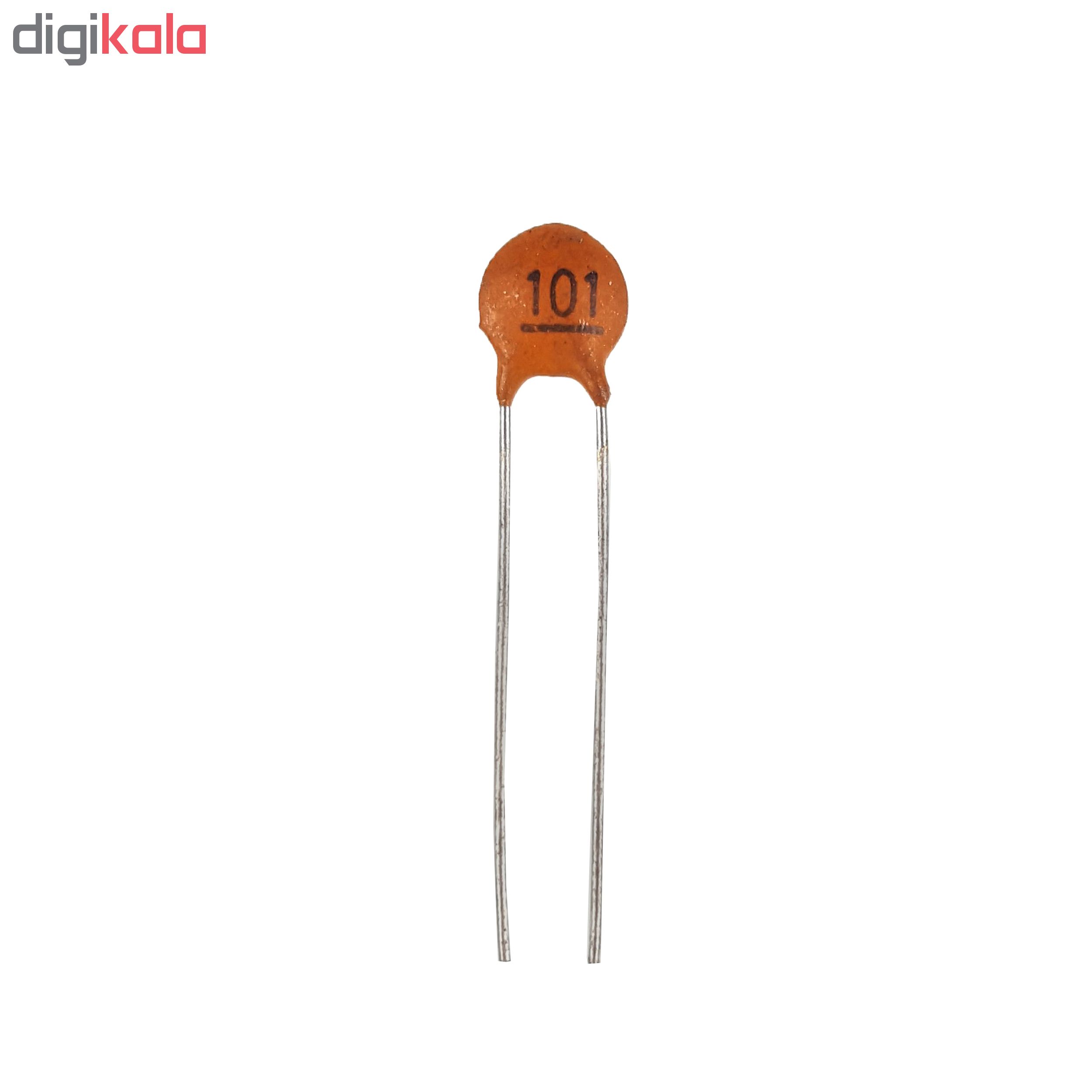 خازن عدسی 100 پیکو فاراد کد 101 بسته 30 عددی