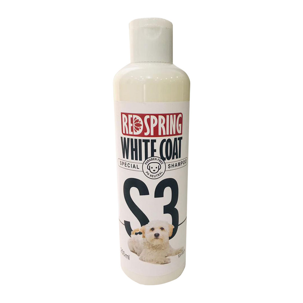 شامپو سگ رد اسپرینگ مدل white coat حجم 250 میلی لیتر