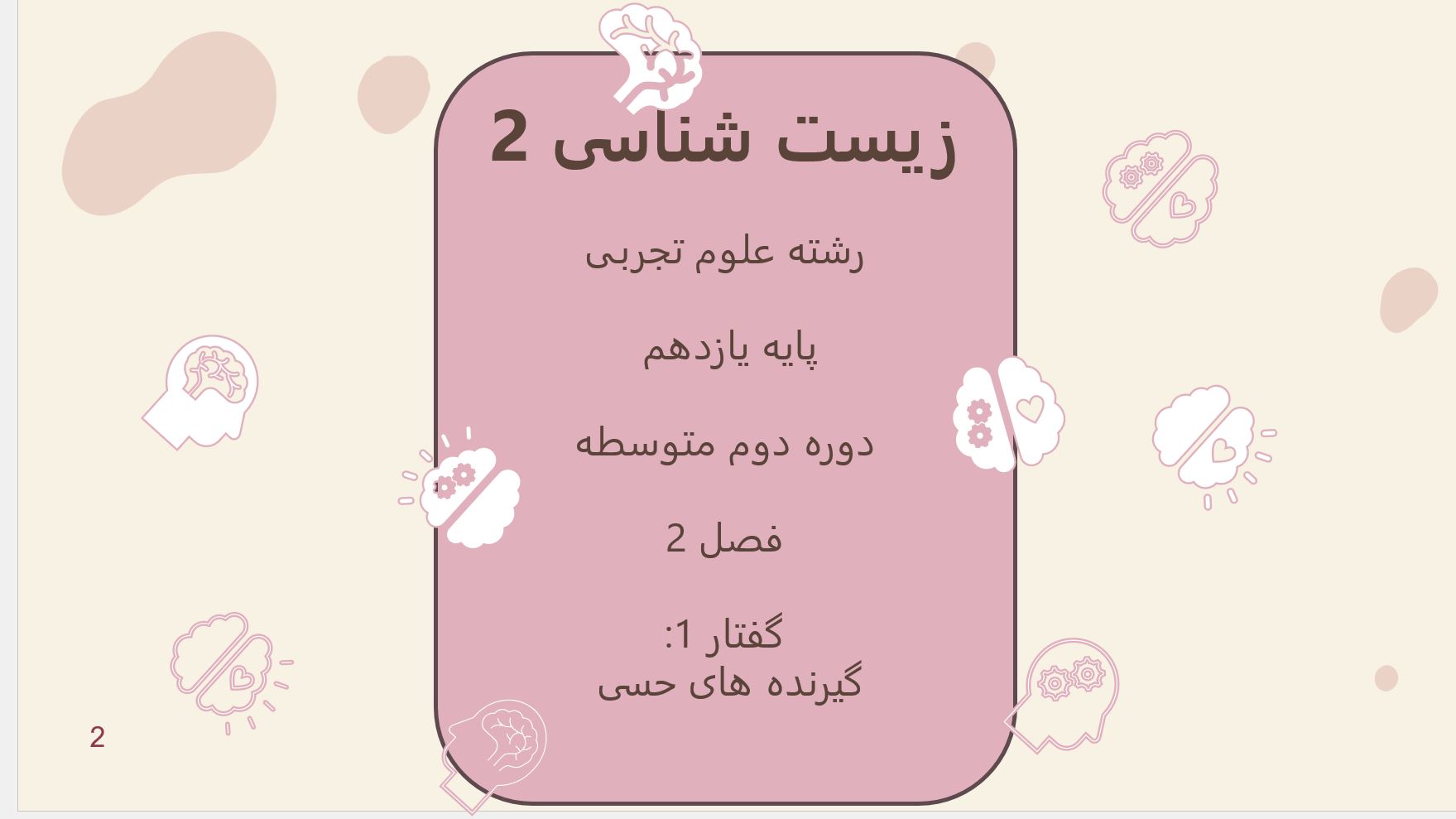 پاورپوینت زیست (2) - پایه یازدهم - فصل 2 - گفتار 1