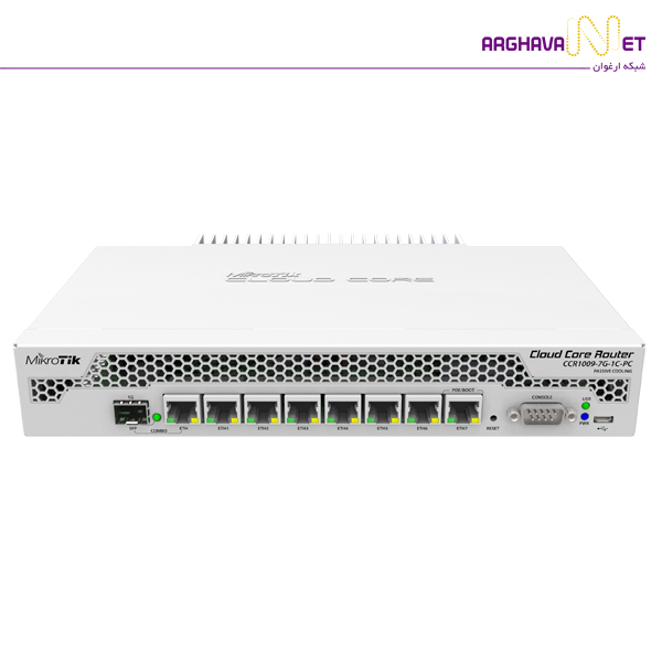 MikroTik CCR1009-7G-1C-PC | شبکه ارغوان 021-41902