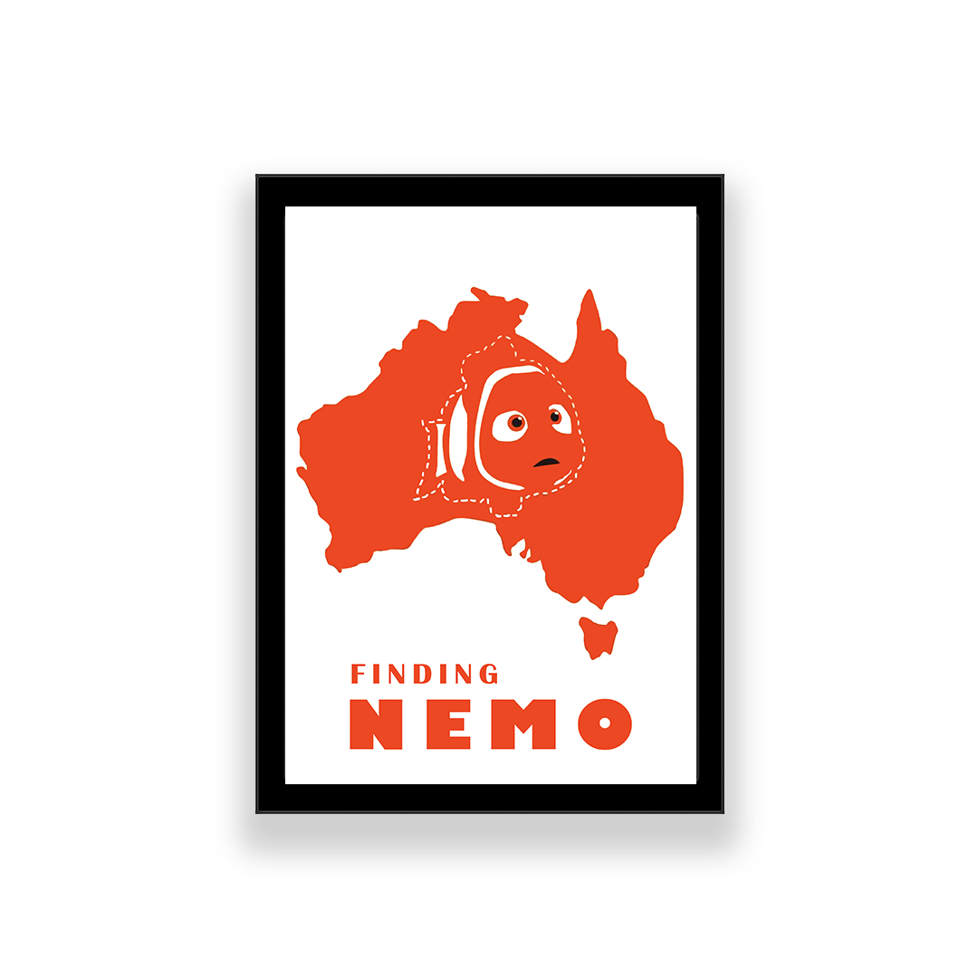 تابلو طرح انیمیشن در جست و جوی نمو 