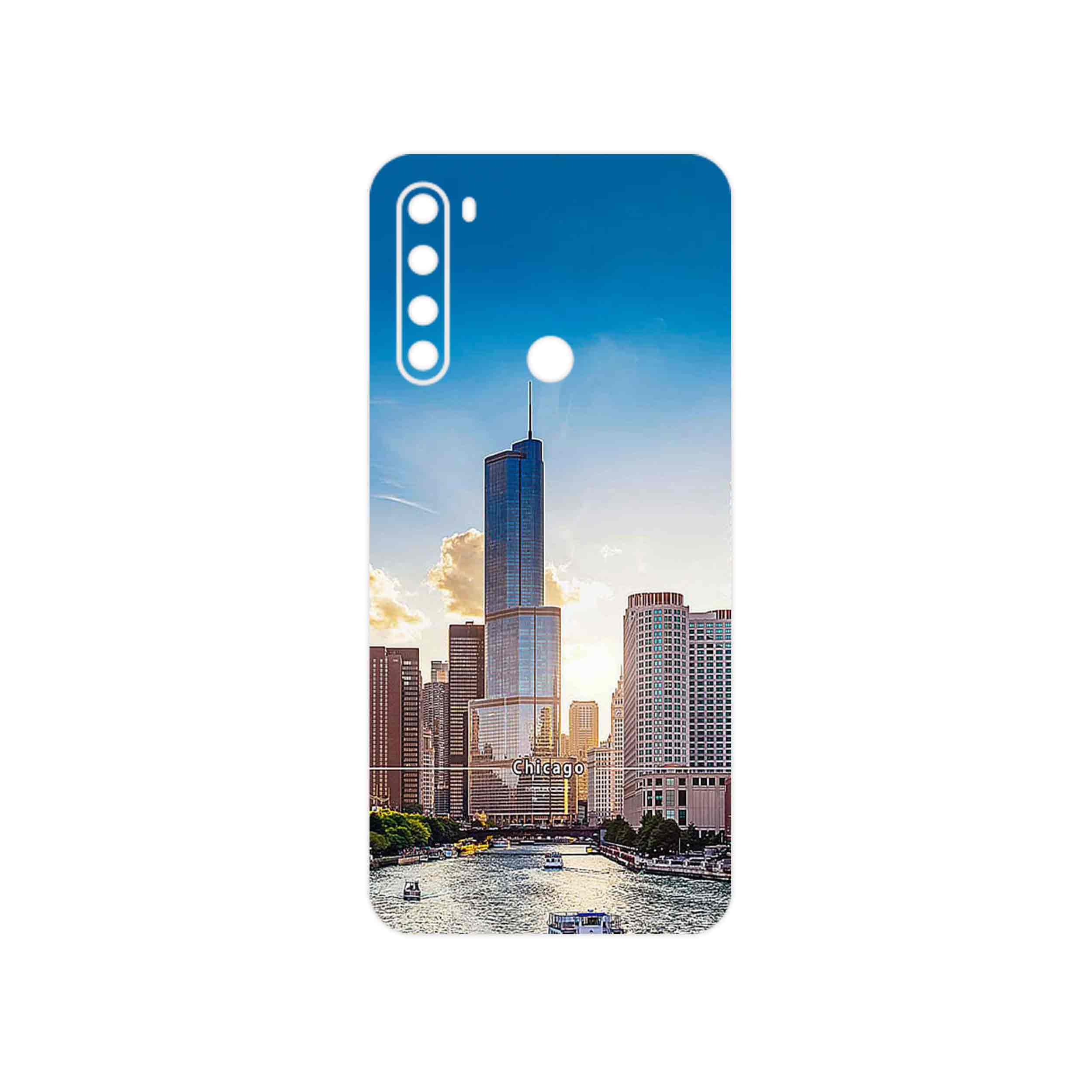 برچسب پوششی ماهوت مدل City of Chicago مناسب برای گوشی موبایل شیائومی Redmi Note 8 2021