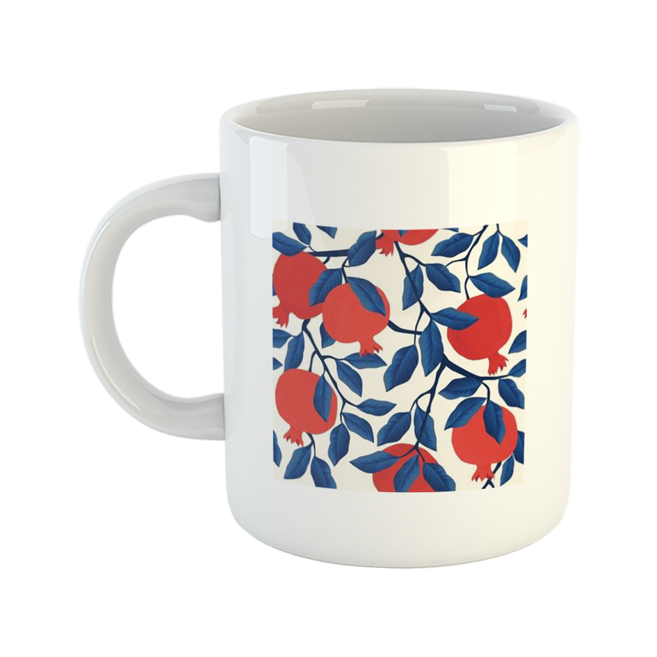 ماگ طرح یلدا مدل انار شب یلدا Y16