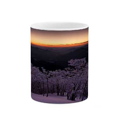 ماگ کاکتی طرح منظره برفی مدل mgs14958