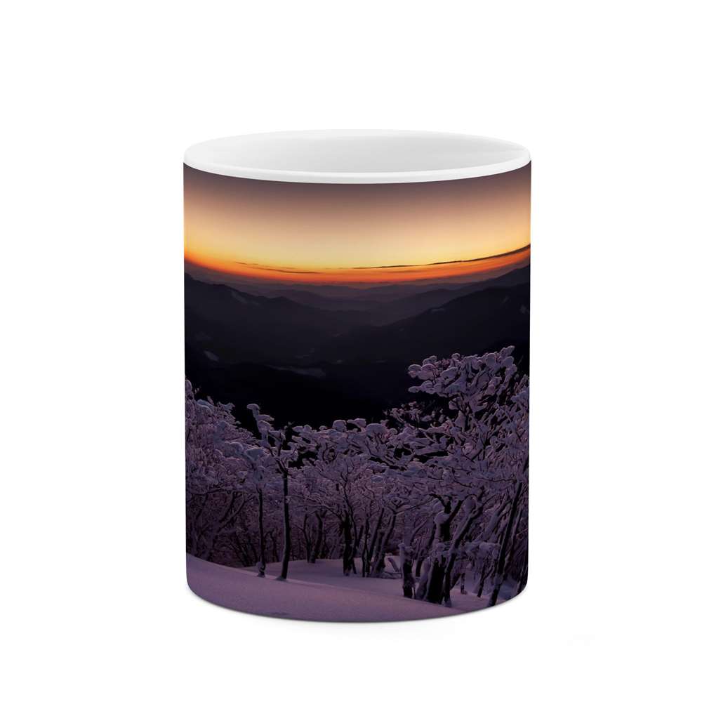 ماگ کاکتی طرح منظره برفی مدل mgs14958