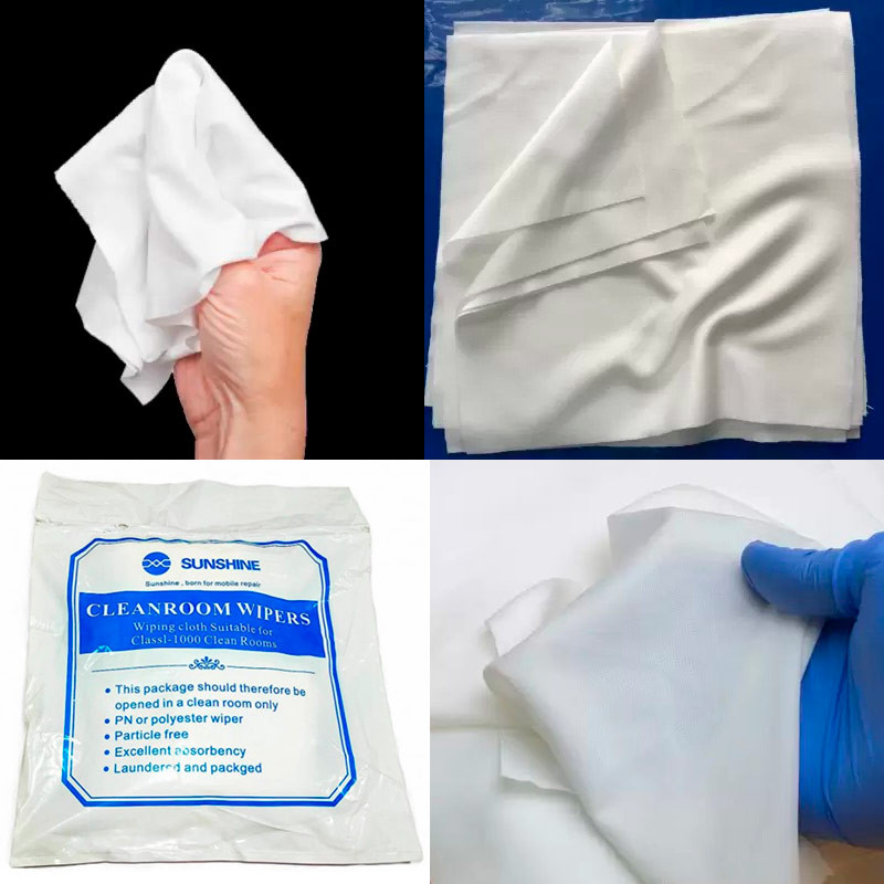 دستمال پلی استر پاک کننده گوشی Sunshine Cleanroom بسته 152 عددی