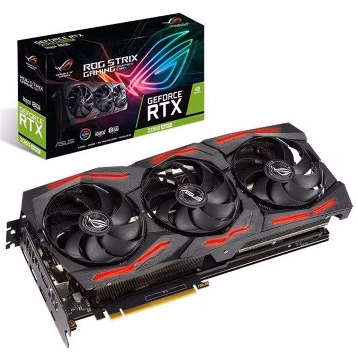 کارت گرافیک ایسوس مدل ROG-STRIX-RTX2060S-A8G-EVO-GAMING با حافظه 8 گیگابایت