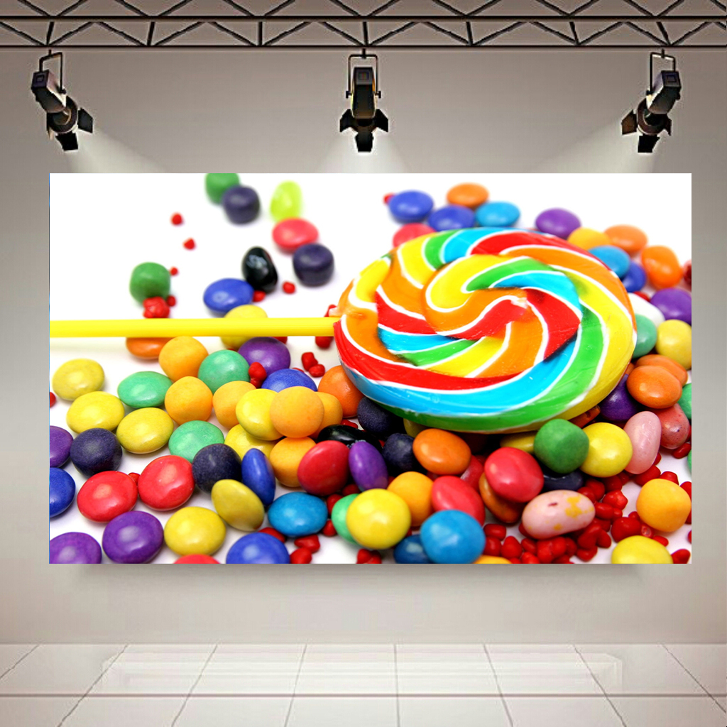 تابلو شاسی طرح شکلات مدل رنگارنگ کد AR1192