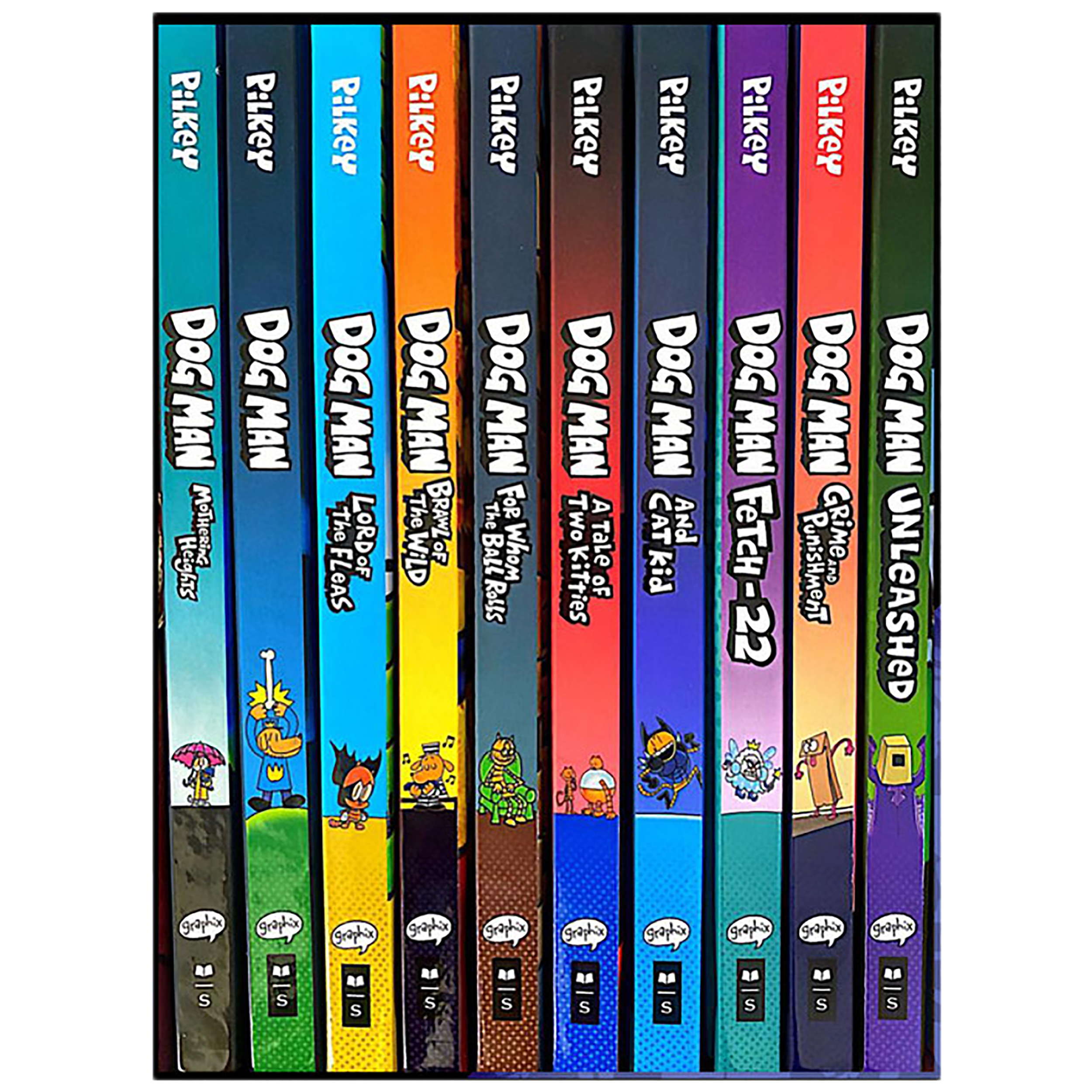 کتاب DOG MAN اثر D.a.v Pilkey انتشارات scholastice ده جلدی