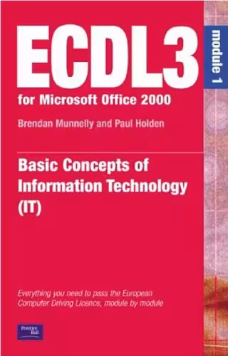 خرید و دانلود نسخه کامل کتاب ECDL 2000 (ECDL3 for Microsoft Office 95 97) Basic Concepts of Information Technology