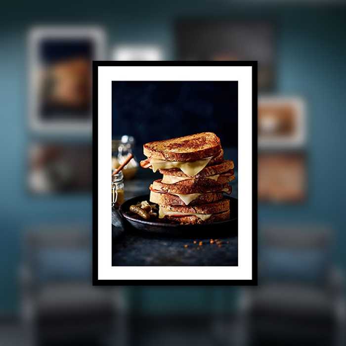 تابلو بکلیت طرح صبحانه کافی و پنکیک مدل B-891 مجموعه 7 عددی